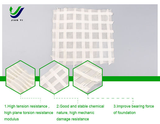 کیفیت  Ecological Protection Glass Fiber Geogrid 30-80kN/m For Water Conservancy کارخانه