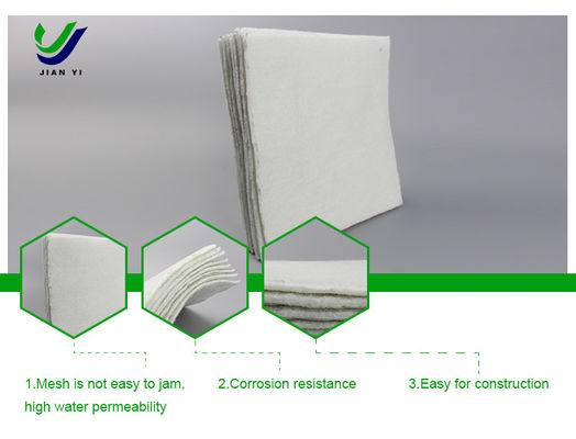 ۸۰٪ مقاومت UV Geotextile فیبر کوتاه برای پوشش های محل دفن زباله