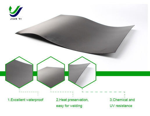 ضد اسید و قلی مقاوم، ضد اشک HDPE Geomembrane صاف برای پروژه مهندسی ضد نفوذ