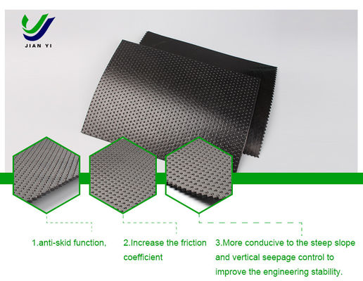 50m ~ 100m HDPE Geomembrane بافت برای حل و فصل ضد لغز و ضد نفوذ