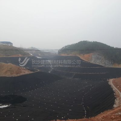 ضد اسید و قلی مقاوم، ضد اشک HDPE Geomembrane صاف برای پروژه مهندسی ضد نفوذ