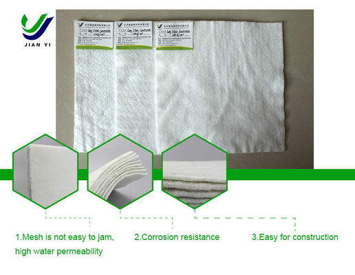 ژئوتکستایل پلی پروپیلن سبک وزن، مقاوم در برابر اشعه ماوراء بنفش و سوراخ شدن، برای ساخت و ساز موقت معدن