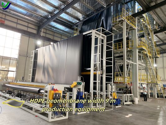 پوشش ژئوممبران صاف HDPE با طول 700٪ در هنگام شکستن، نفوذ بسیار کم و مقاومت شیمیایی عالی برای احتباس آب