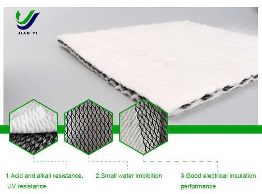 Lightweight and Thin Three-Dimensional Composite Drainage Net with Excellent Chemical and UV Resistance