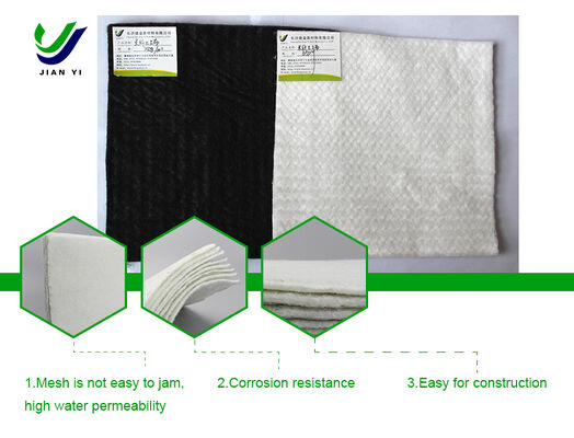 ژئوتکستایل الیاف استیپل با نفوذپذیری بالا در برابر آب، مقاومت عالی در برابر سوراخ شدن و مقاومت در برابر اشعه ماوراء بنفش برای پروژه‌های زیربنایی