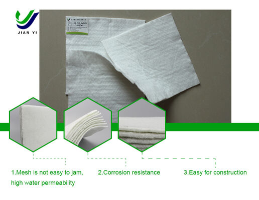 200g Needle Punched Staple Fiber Geotextile for Road Base Drainage and Civil Engineering